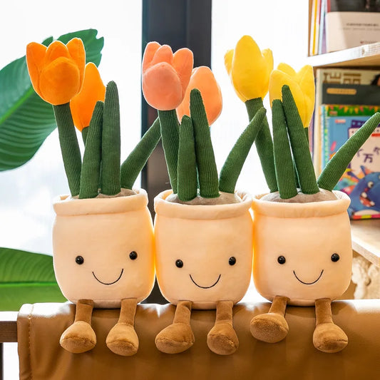 Soft Decorative Tulip Plushies