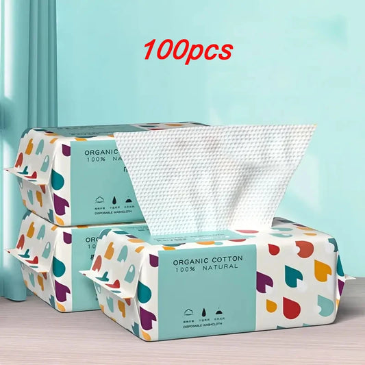 Soft Disposable Cotton Dry Wipes for Babies